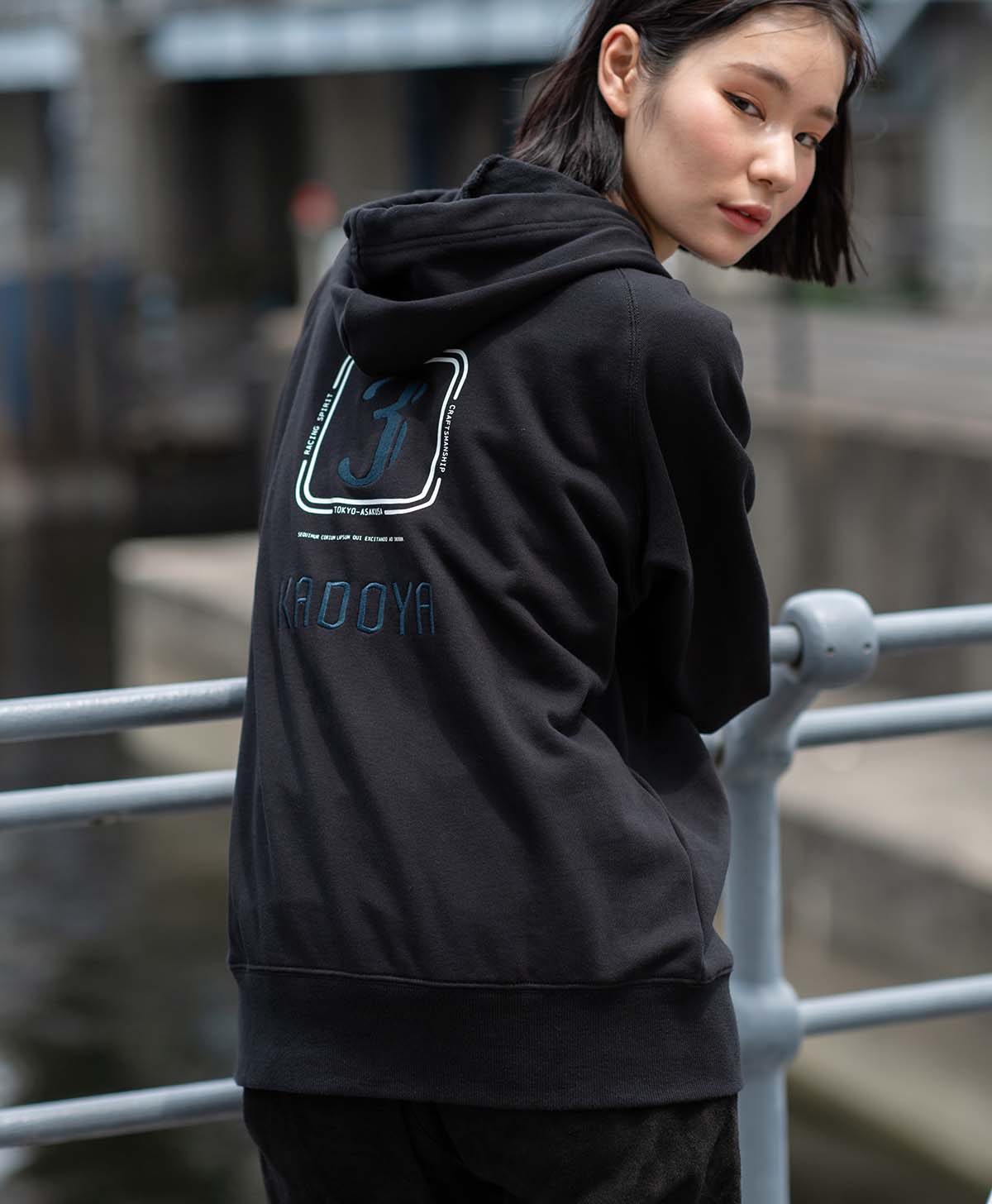 KADOYA ZIP PARKA / ブラック