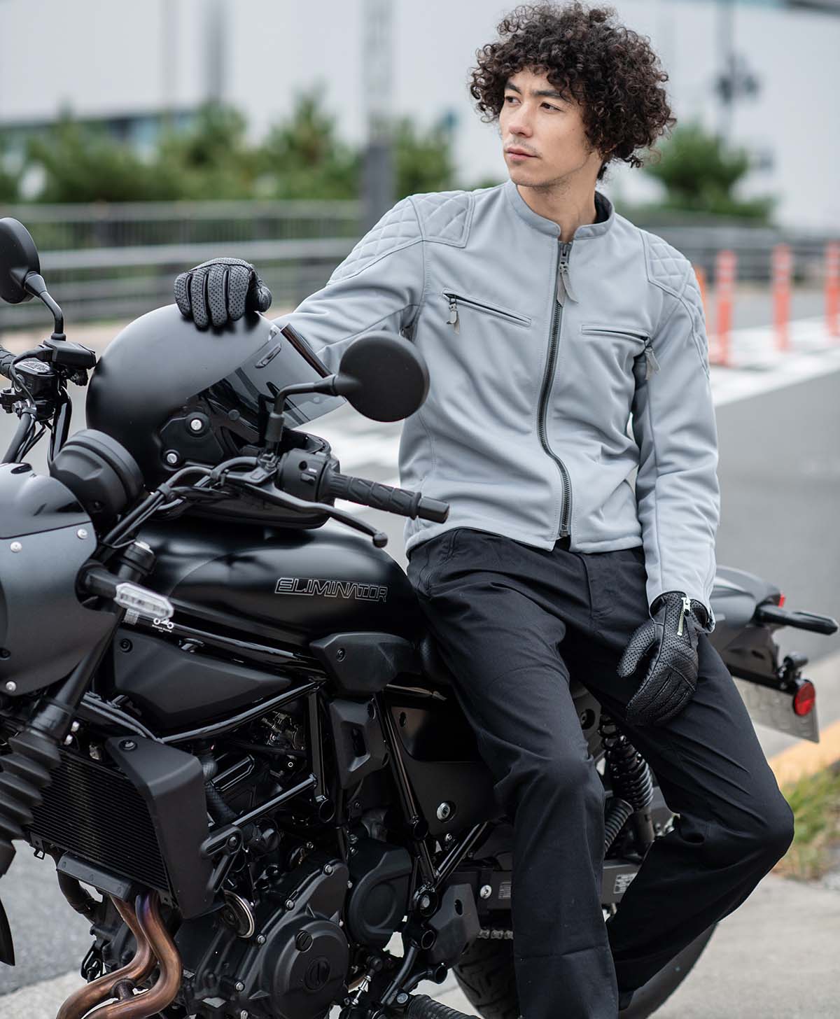 美品 カドヤ メッシュジャケット L カーキ系 バイクウェア メッシュ