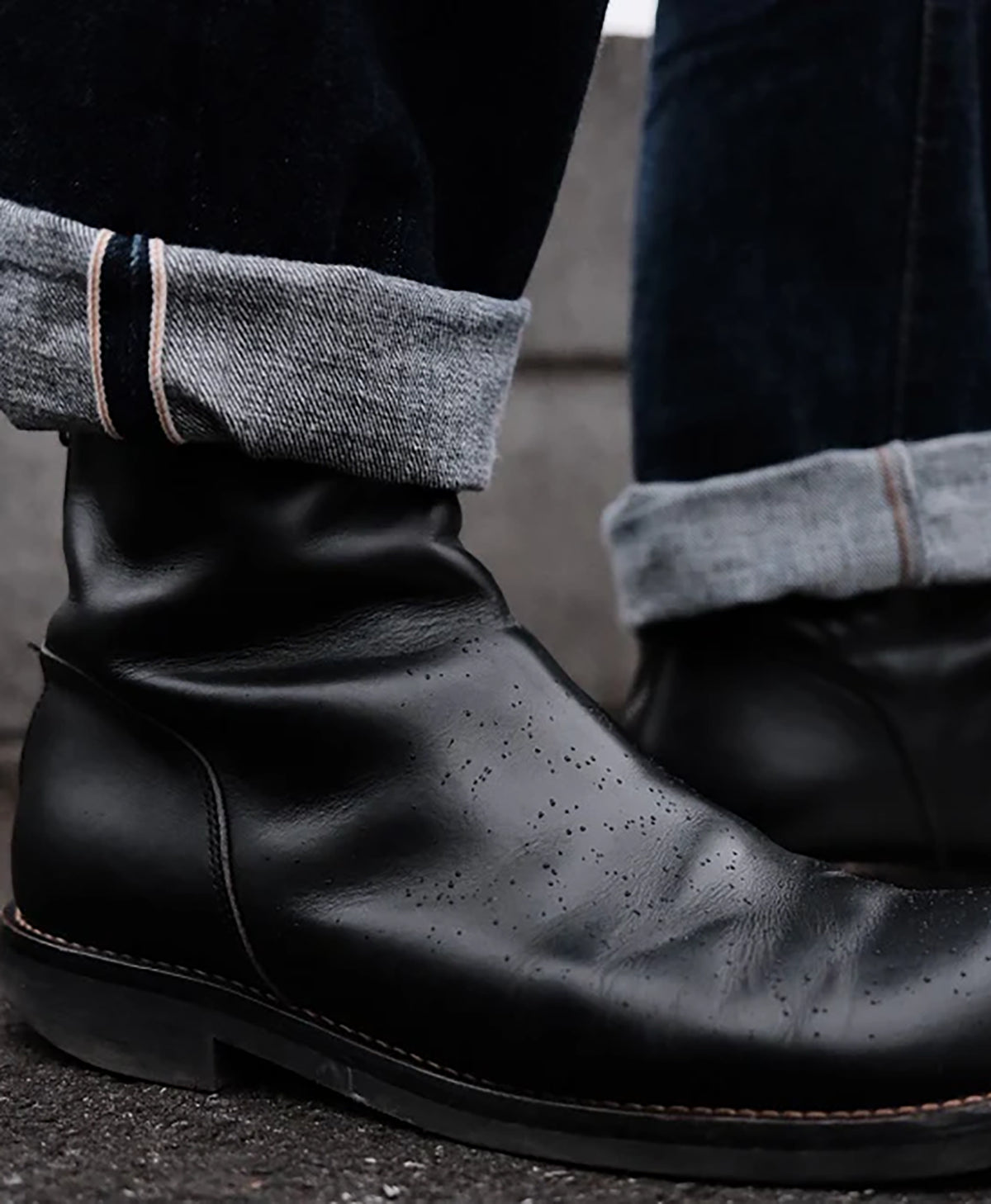 革靴 バックジップ ブーツ｜カドヤ公式オンラインショップ｜elefantas