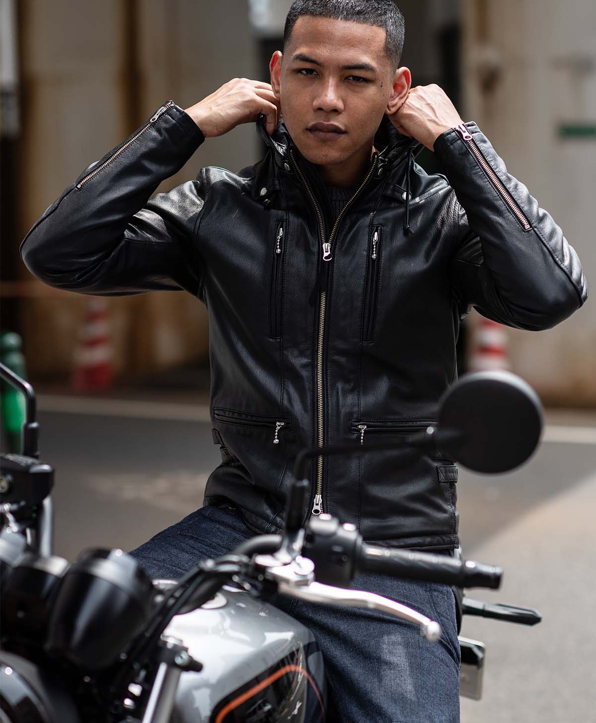 革ジャン フードレザージャケット｜カドヤ公式オンラインショップ