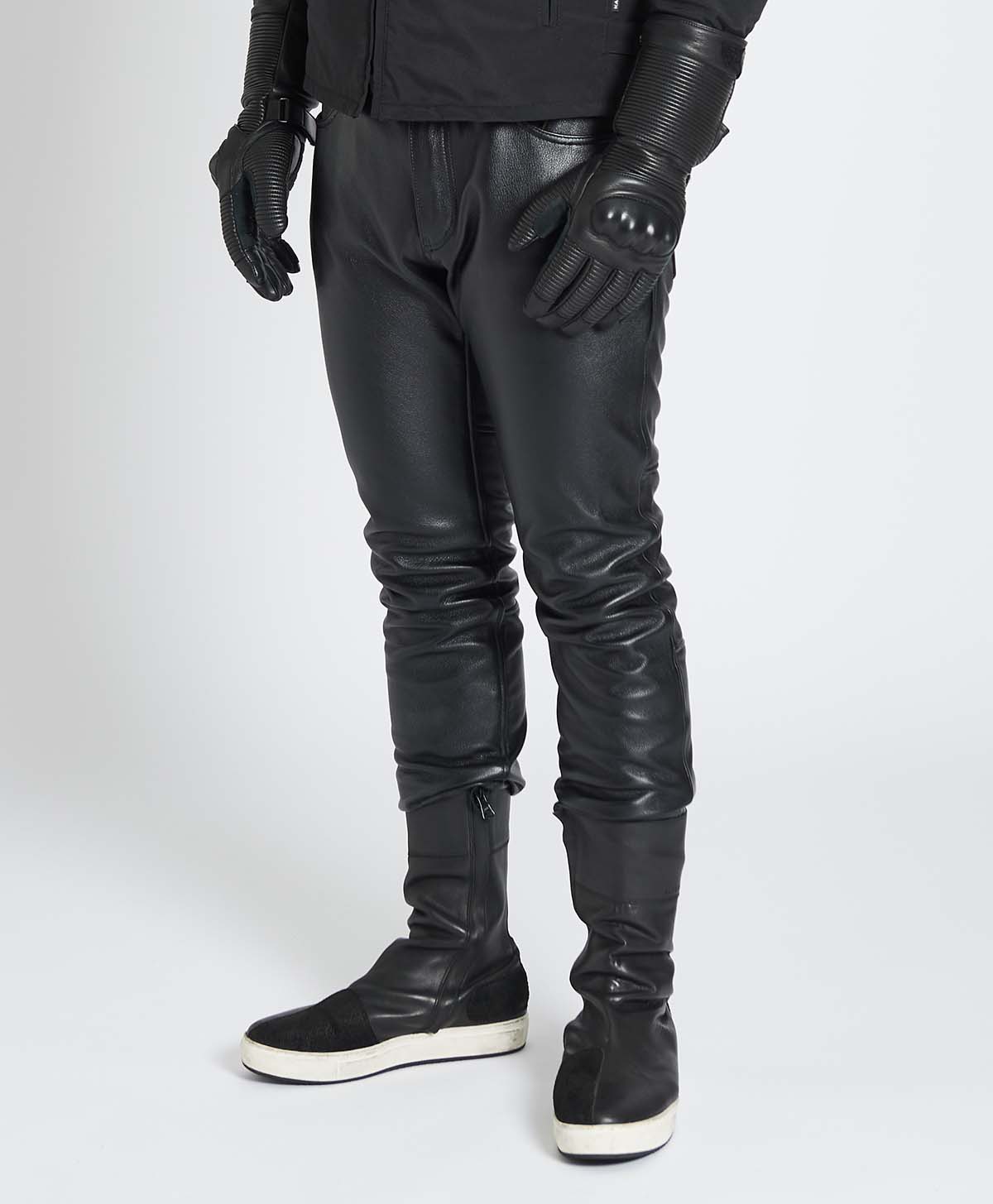 革パンツ スリム レザーパンツ｜カドヤ公式オンラインショップ