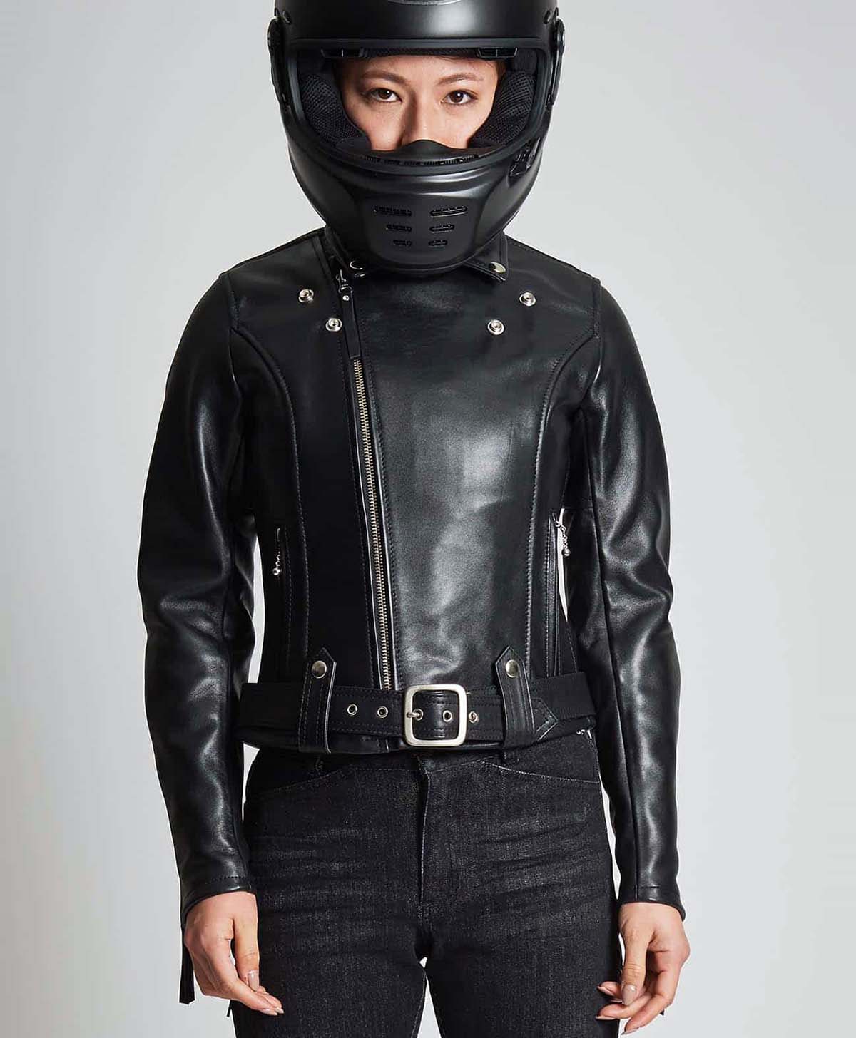 Leather jacket | Kadoya official online shop | KL-W4 / Black (Women's)