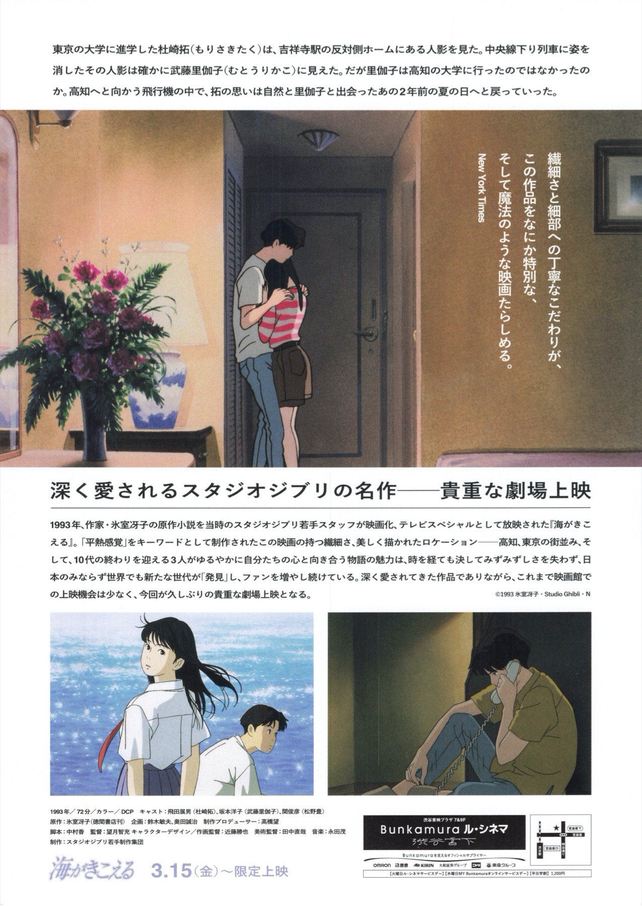 映画チラシサイト：海がきこえる