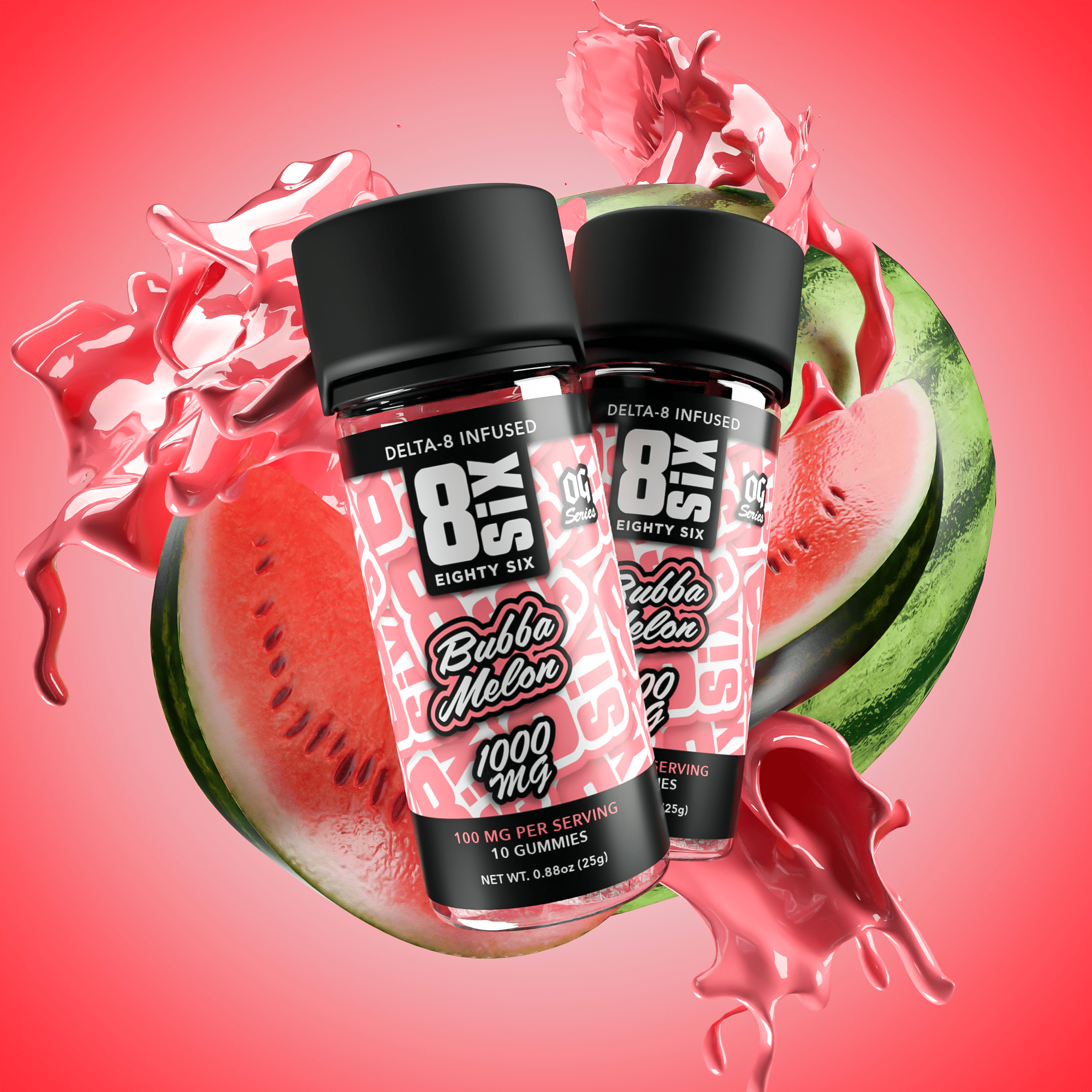 Delta-8 Gummies 1000mg | GMO & Pesticide Free | Eighty Six