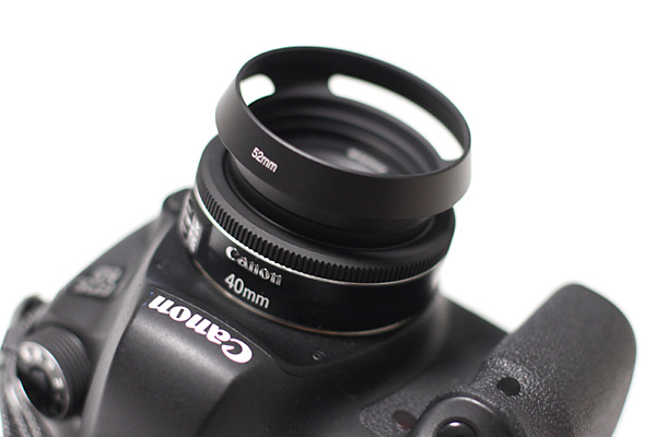 Canon EF 40mm f/2.8 STM レンズ フード付き キヤノンEF40mm F2.8 STM