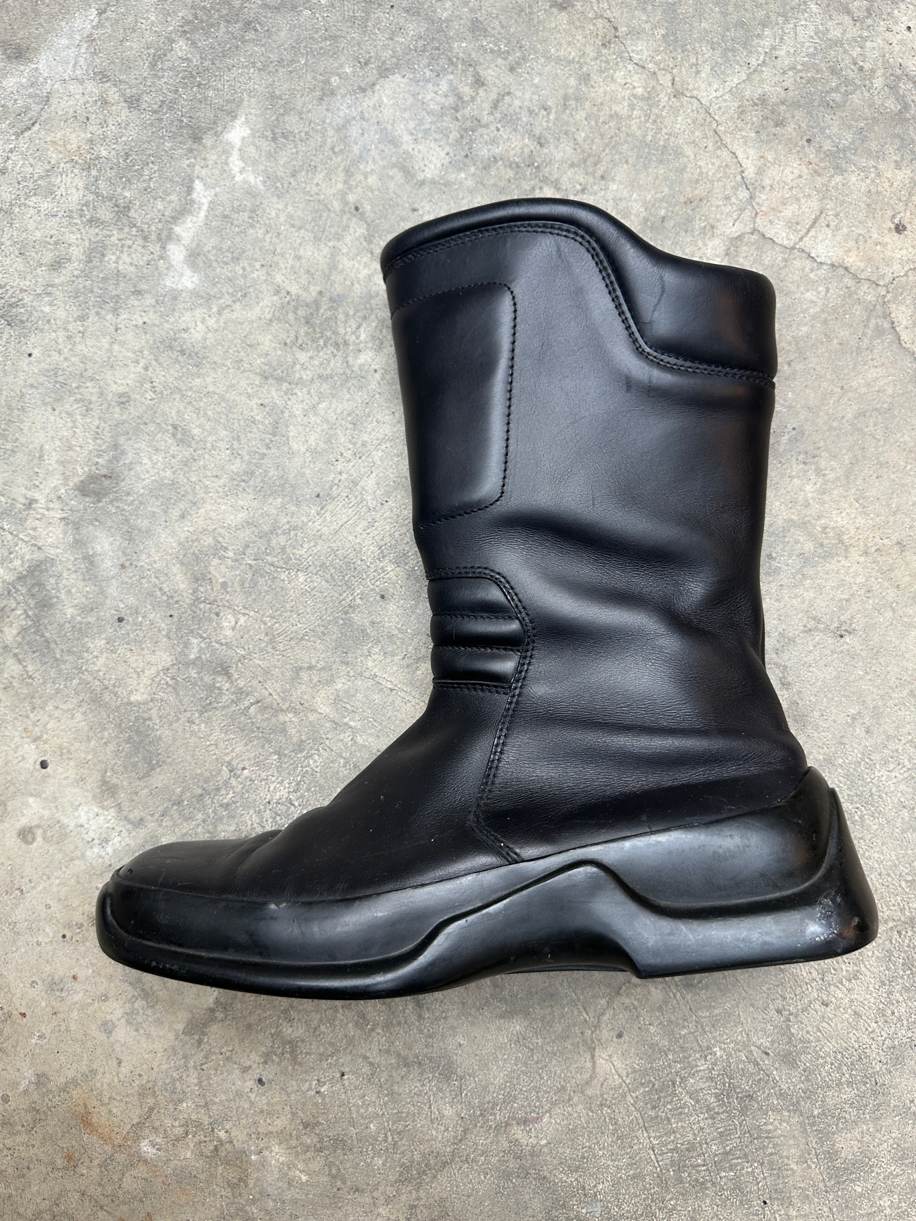 AW1999 Prada moto leather boots