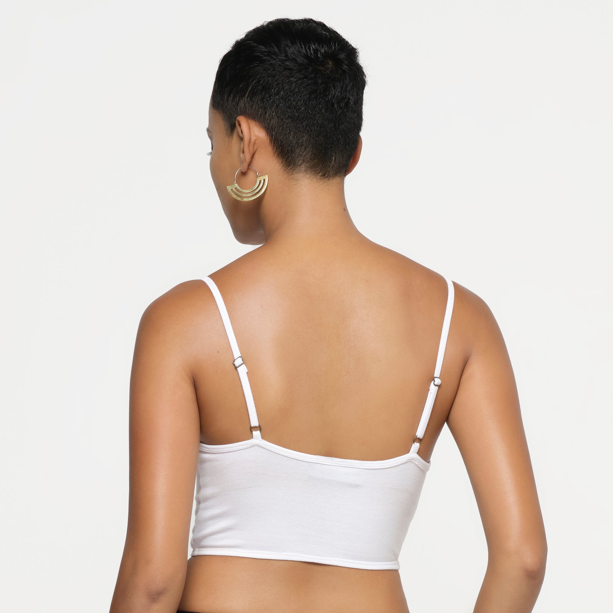 eleven44 Women's Organic Cotton Stretch Bustier in White