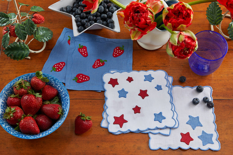 Strawberry Cocktail Napkins, Set of 4 – Elizabeth Lake