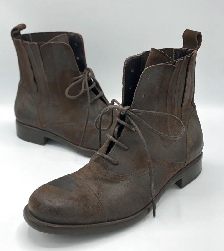 DOLCE&GABBANA(ドルチェ＆ガッバーナ)ダークブラウンダメージ加工