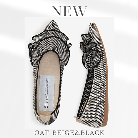Offen(オッフェン)｜pointed-FRIN/BLACK の通販｜ELLESHOP・(エル