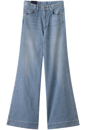 ADORE(アドーア)｜ワイドフレアデニム/ネイビー の通販｜ELLESHOP