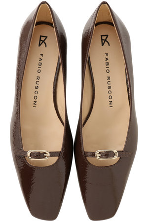 FABIO RUSCONI(ファビオ ルスコーニ)｜ベルト付きパテントフラット