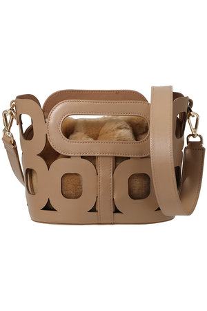 PELLICO(ペリーコ)｜ANELLI HANDLES MINI WITH FUR 2wayハンドバッグ