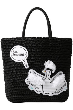 LUDLOW(ラドロー)｜Cord bag (Swan)/ブラック の通販｜ELLESHOP・(エル