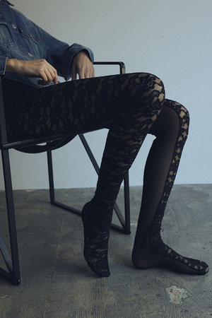 MAISON SPECIAL(メゾンスペシャル)｜レースタイツ/BLK(ブラック) の