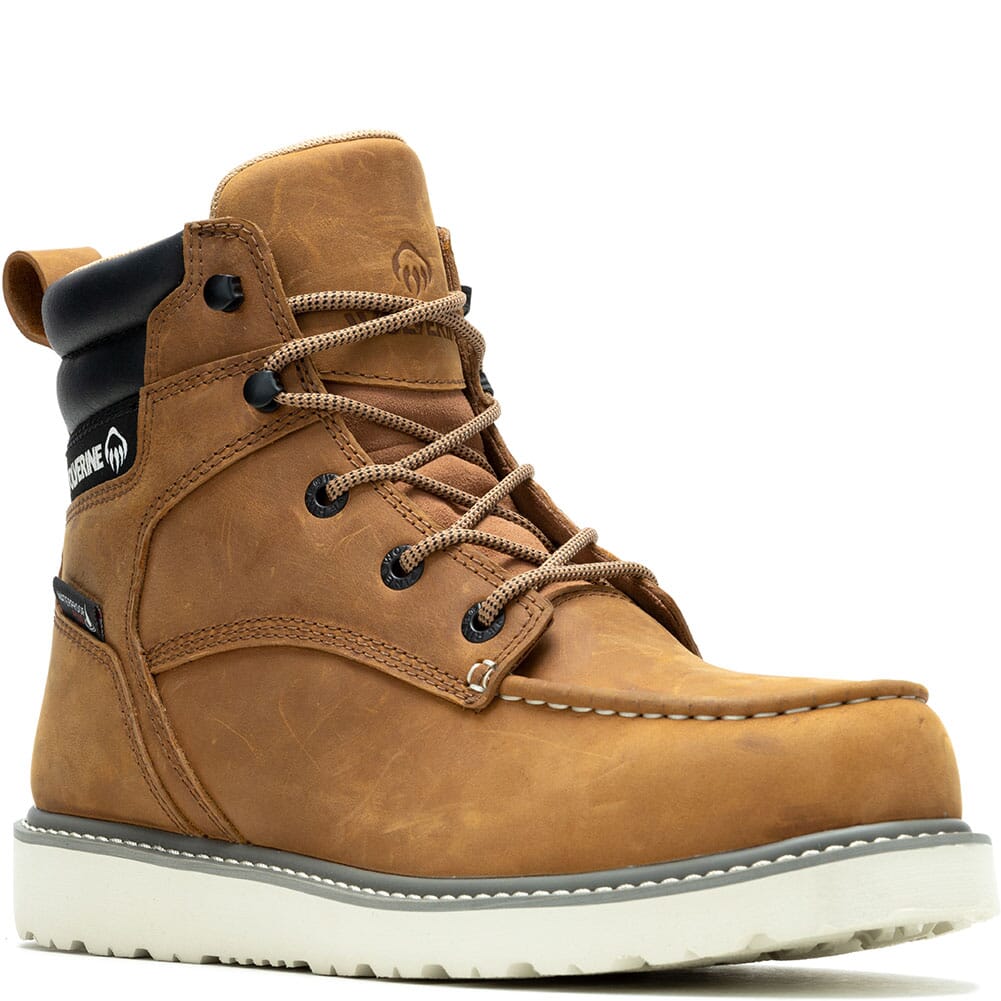 Wolverine Men's Trade Moc Toe Work Boots - Wheat | elliottsboots
