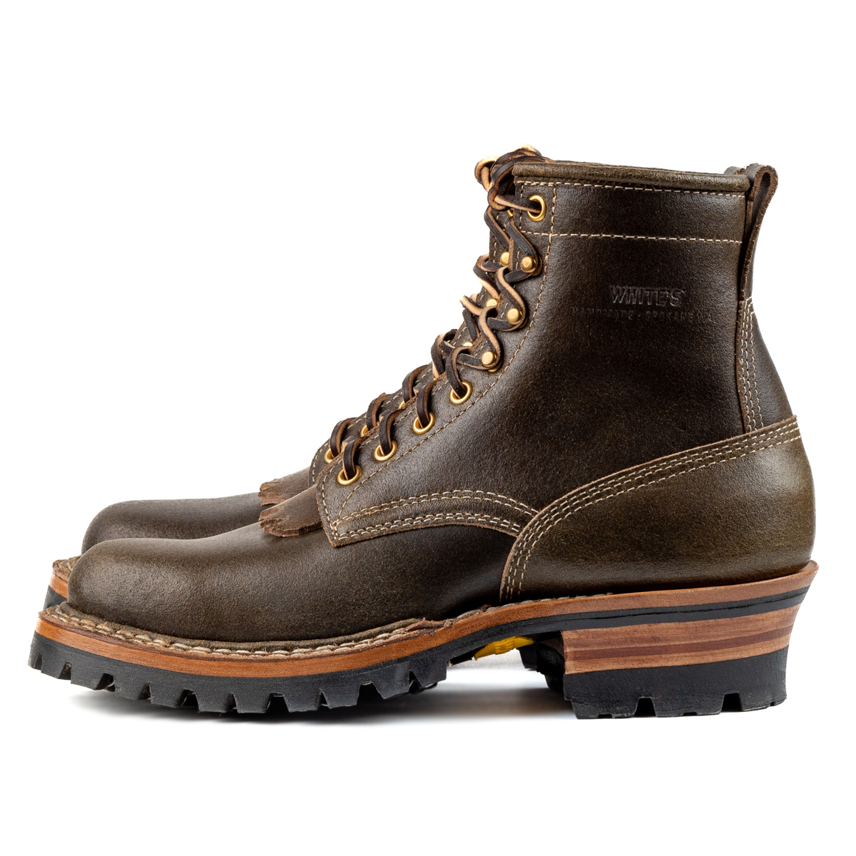 ホワイツブーツ] WHITE'S BOOTS 350V オリーブグリーン ワックス