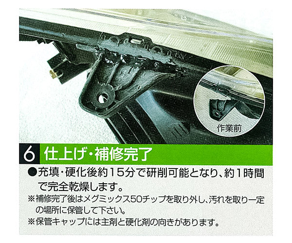 万能接着剤] メグミックスプラス （黒作業時間確保タイプ）50ml 120277