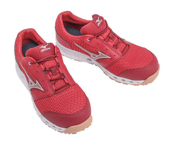 ミズノ 安全靴 オールマイティ VH11L レッド×ホワイト F1GA220462