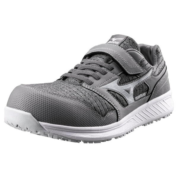 ミズノ 安全靴 オールマイティ EU33L F1GA230205 グレー×ライトグレー