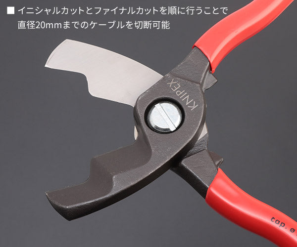 2月の特価品】日本正規品 クニペックス ケーブルカッター (SB) (9511