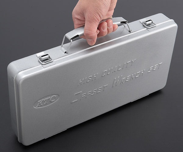 KTC ロングめがねレンチセット 45度 8本組 m258【エヒメマシン】