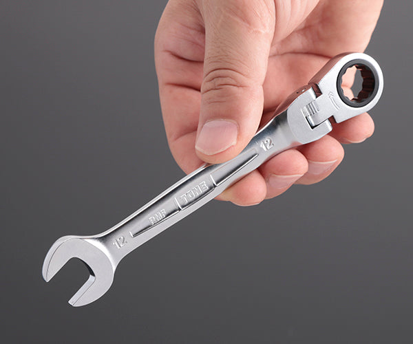 TONE コンビネーションラチェットレンチ 首振ラチェットめがねレンチ