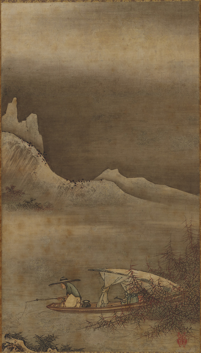 【真作】絵画　油彩8号　万里の長城を望む雄大な山岳風景　歴史遺産　Y182 浅野物産 Relaxation Room