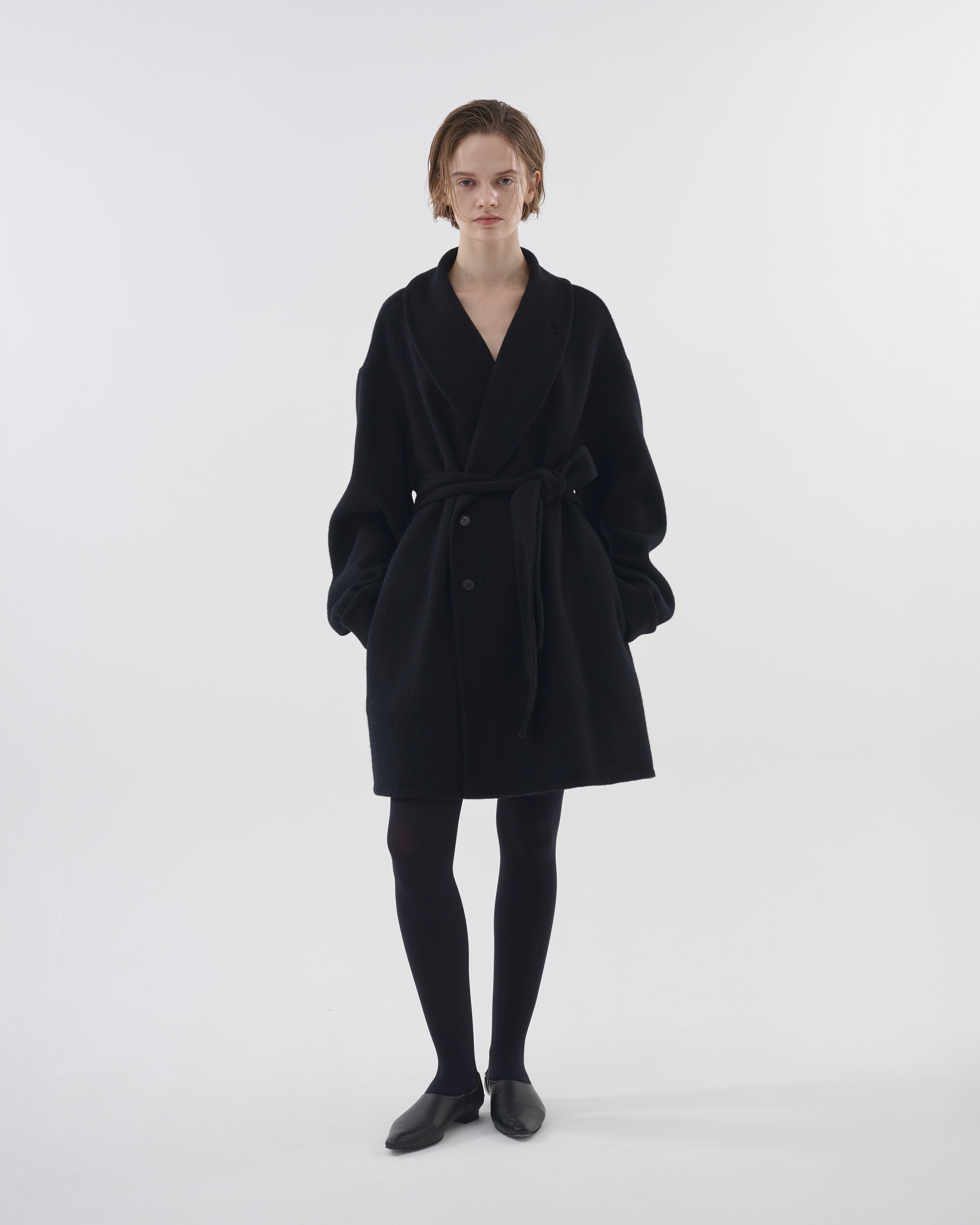 ENOF wool rever half coat 【公式通販】