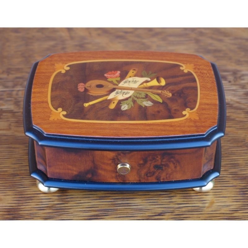 REUGE リュージュ オルゴール イタリア象嵌 ジュエリーボックス 鍵付き