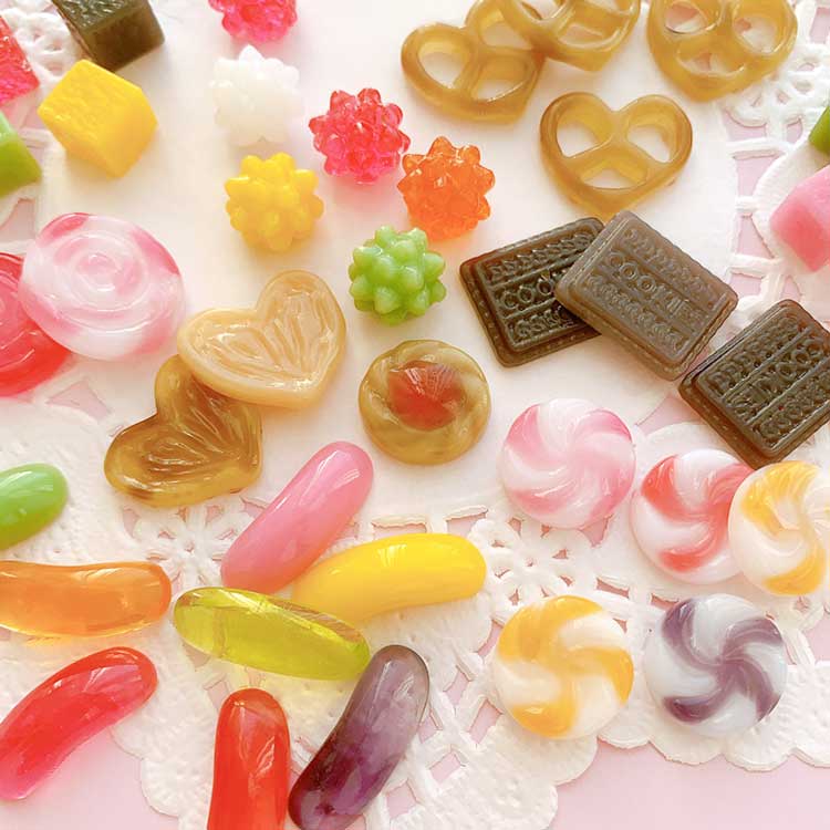 シリコンレジン型 / スイーツアソート8種 | ビーズ・パーツなどの