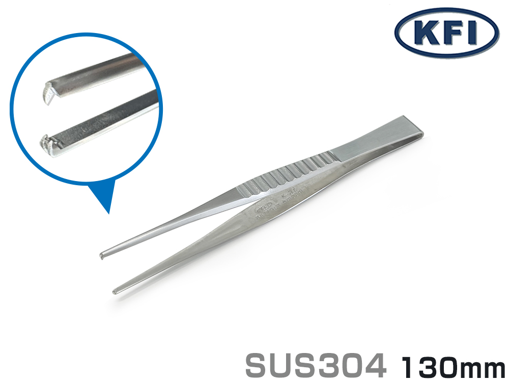 k-17チタンピンセット V15B 品番175123 全長150mm | コクゴeネット