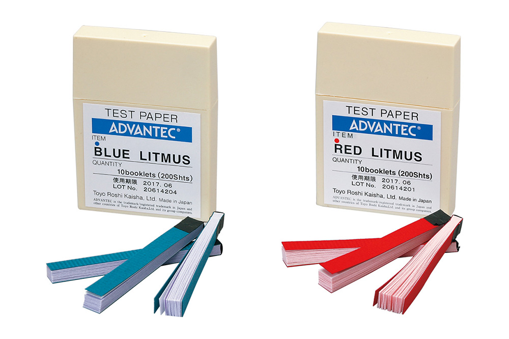 リトマス試験紙 紙箱入り（赤）10mm×60mm 1200枚入 | コクゴeネット