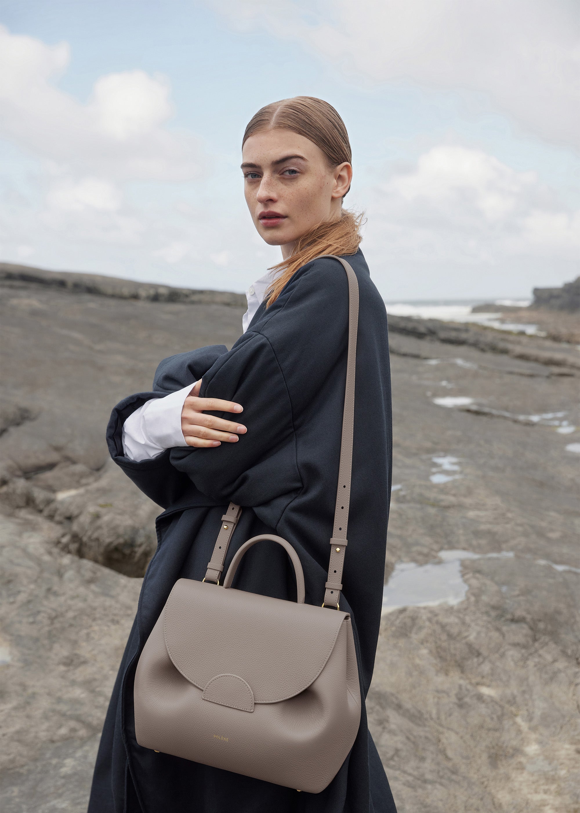 Polène | Bag - Numéro Un - Textured Grey