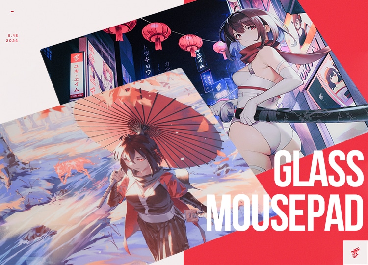 入荷情報】Yuki Aim Glass Mousepad Katana/Kitsune 予約開始しました