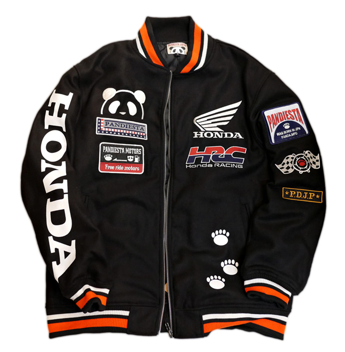 Honda Pandiesta HRC TEAM コラボ スタジアムジャンパー 592505 ブラック