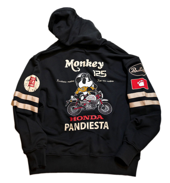 Honda / Pandiesta コラボ [ Monkey125 ] フルジップパーカー プリント