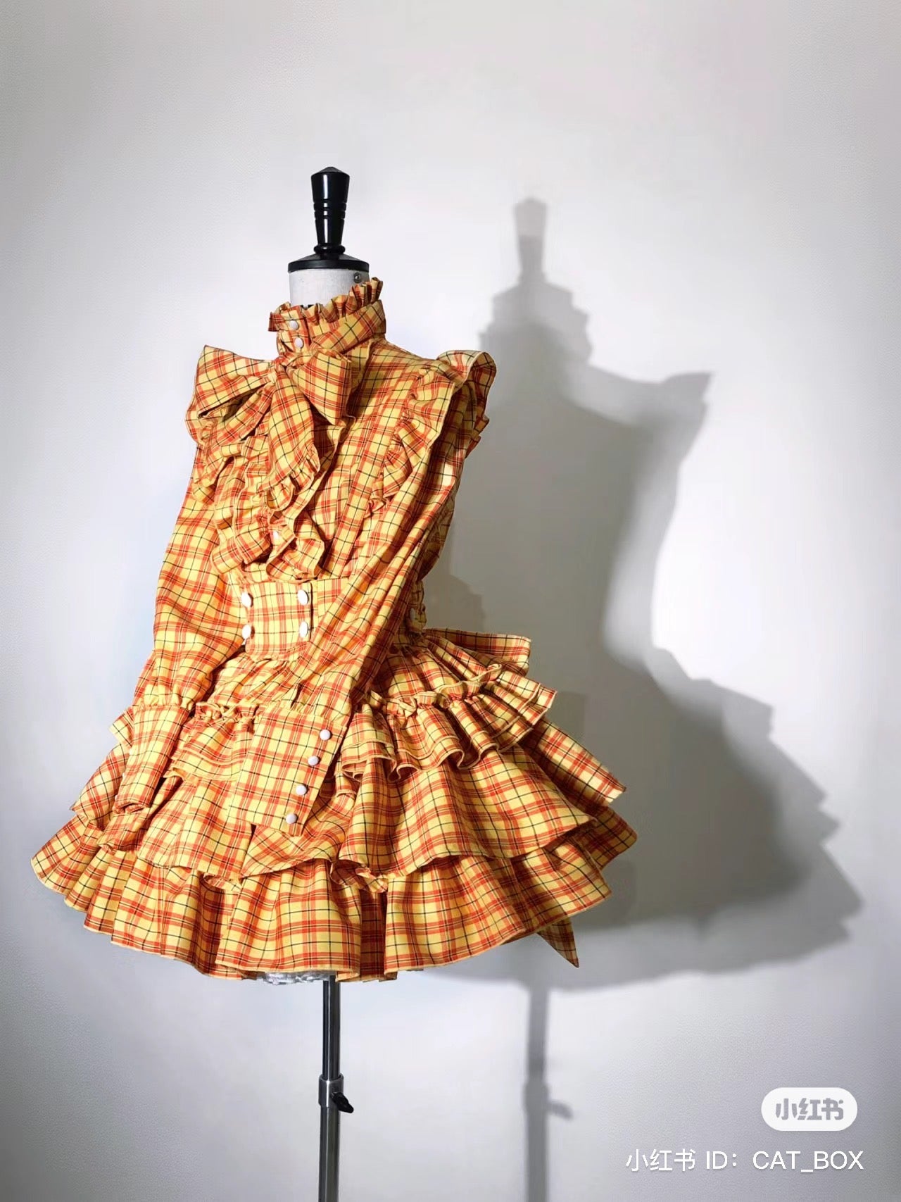 A Doll's House スカート(イエロー・ブルーチェック)【CATCOCOON