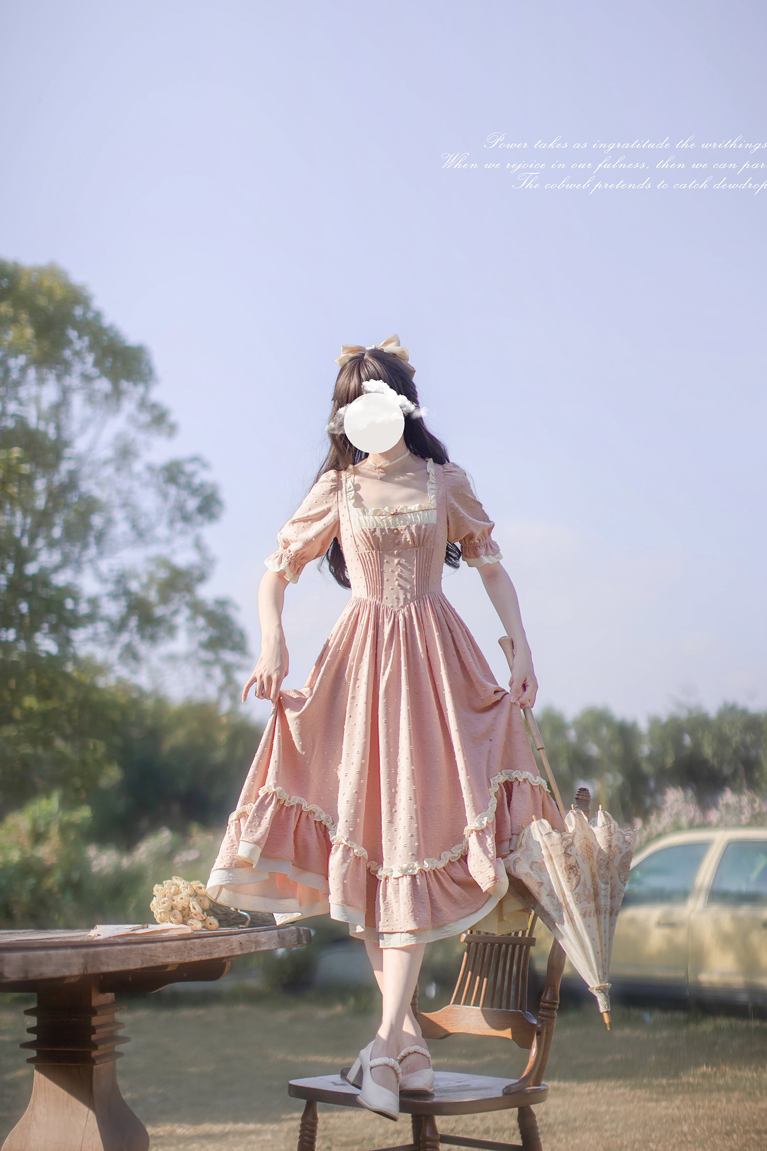 Rila エプロン付きワンピース【胡桃木JK】 – Epetice