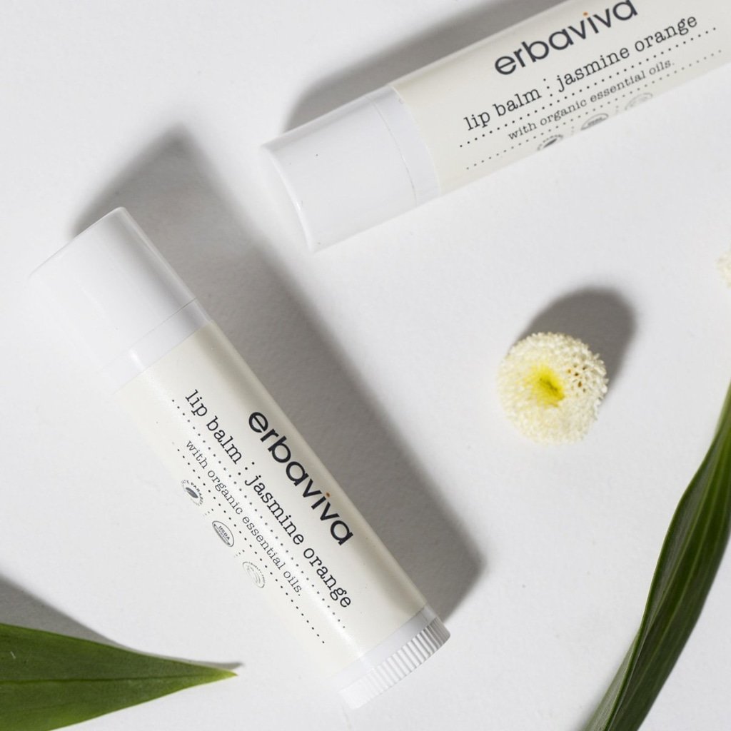 Orange & Jasmine Lip Balm with Essential Oils | Erbaviva