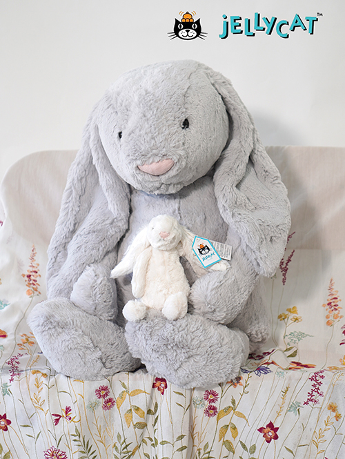 特大 Really Big 67㎝ 】Jellycat (ジェリーキャット）Bashful Silver