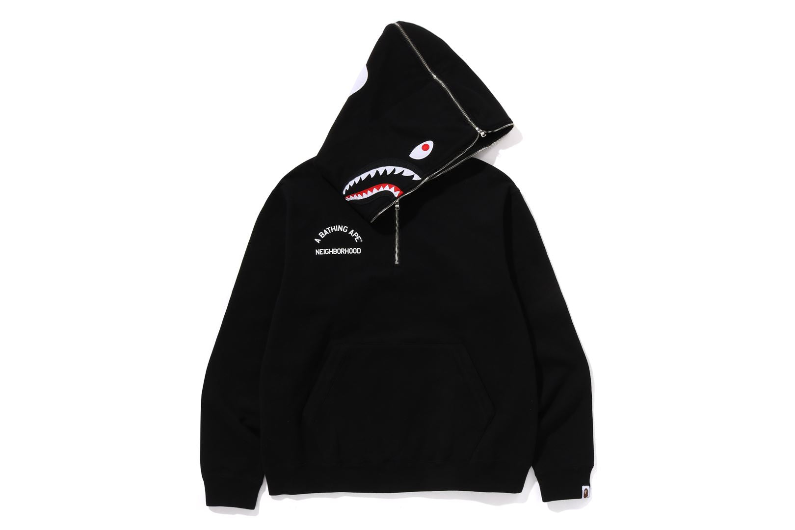 BAPE X NBHD - TWO FACE HALF ZIP PULLOVER HOODIE – eu.bape.com