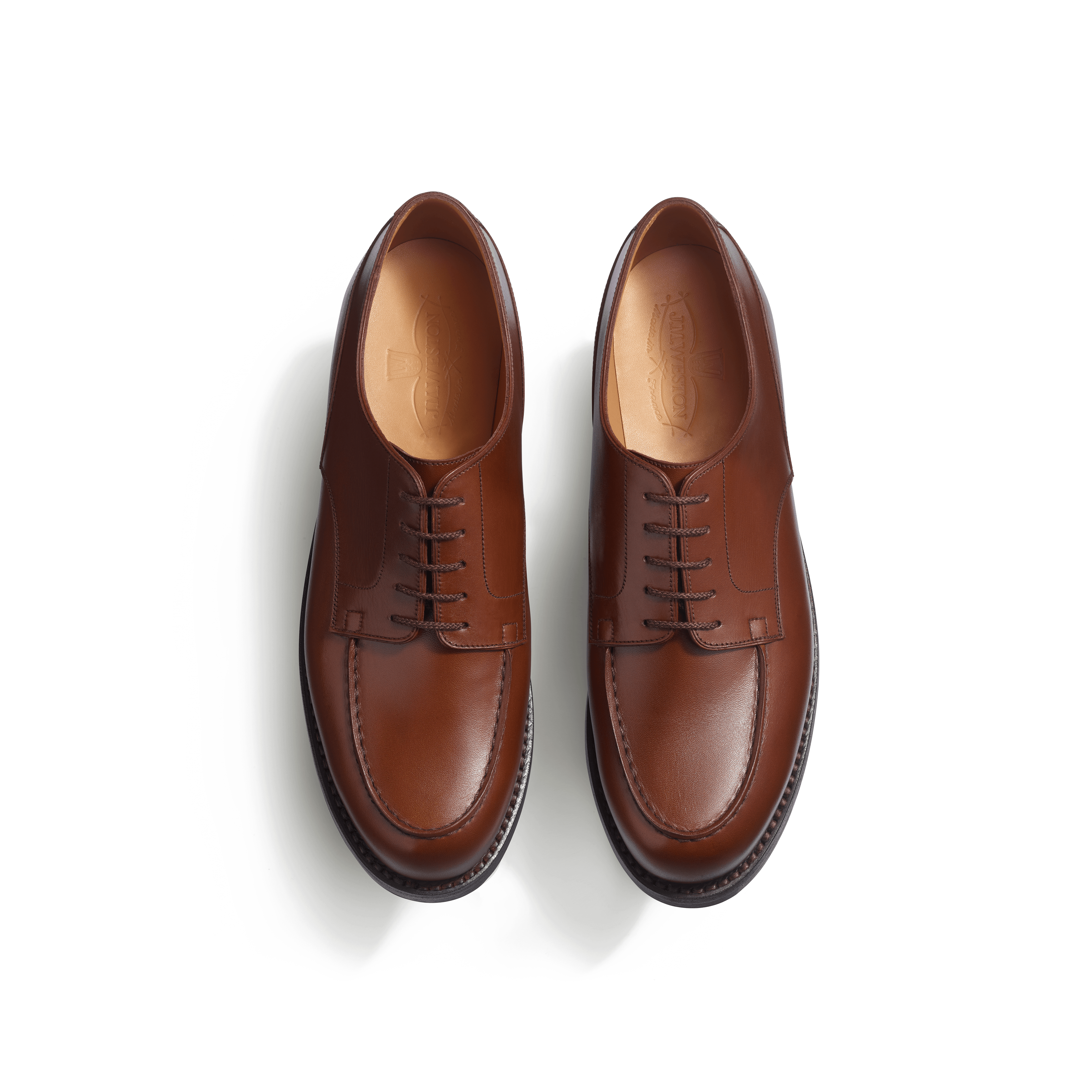 Men's Brown Leather Golf Derby – J.M. Weston