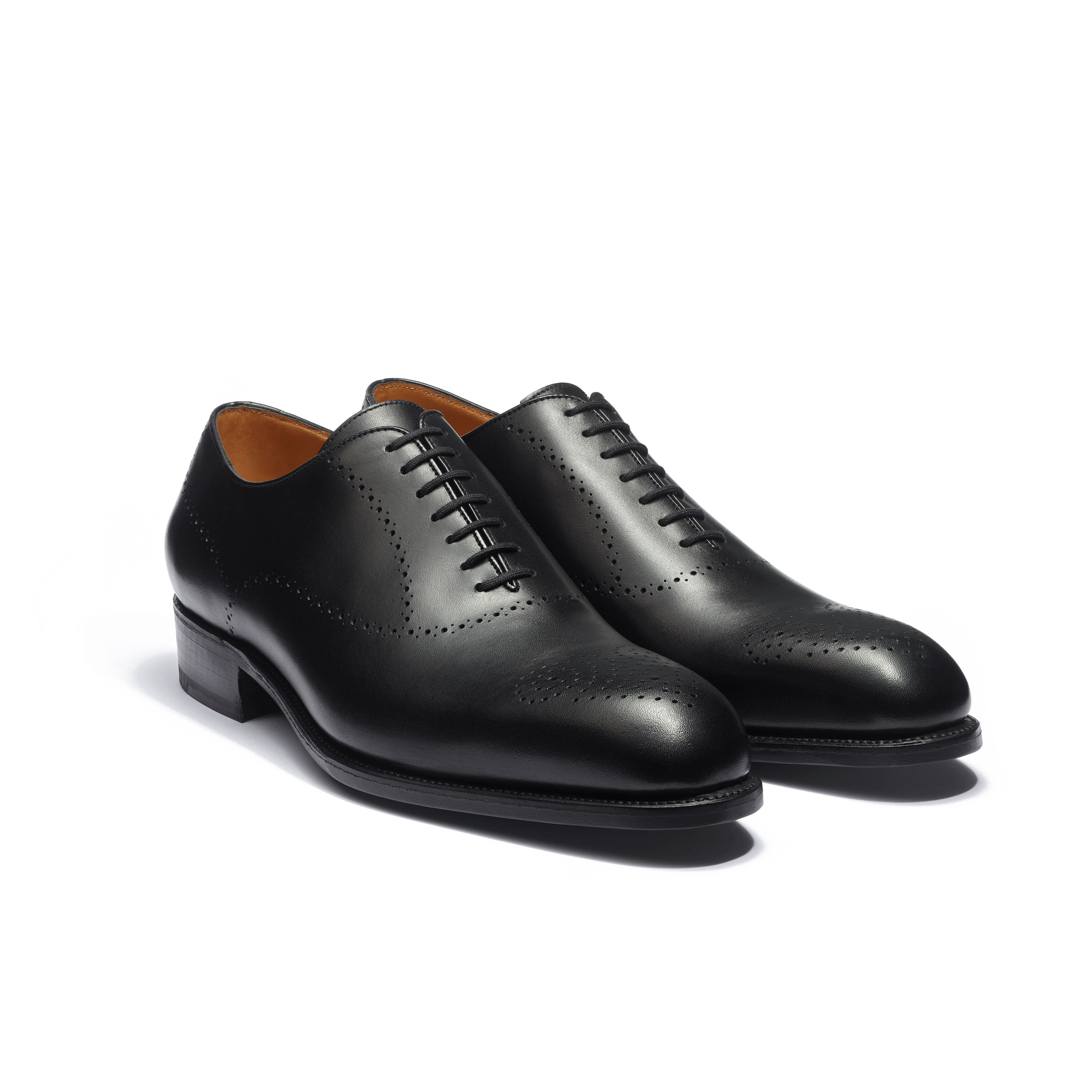 Men's Perforated Savile Oxford Black Leather – J.M. Weston