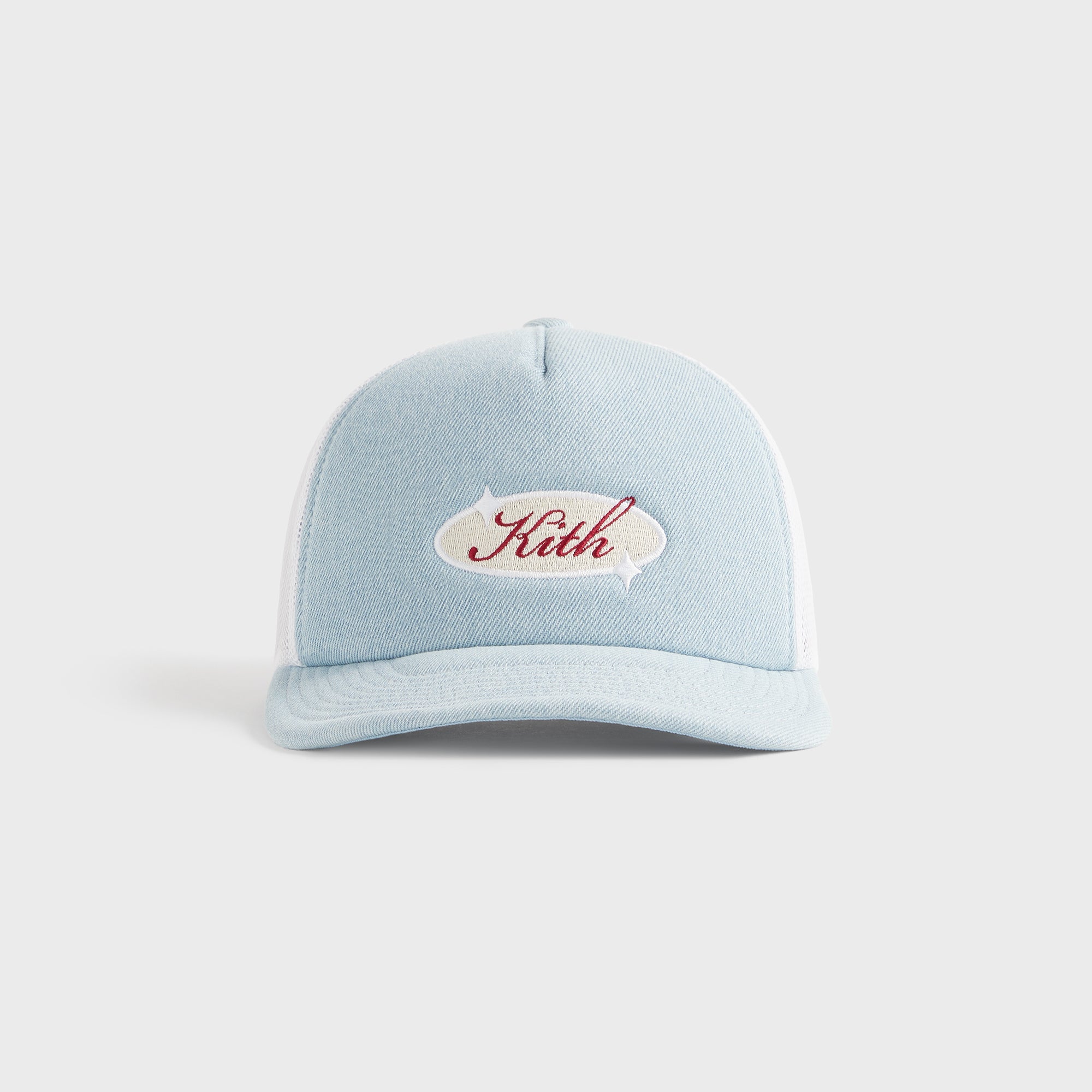 Kith Denim Nolan Trucker Hat - Light Indigo – Kith Europe