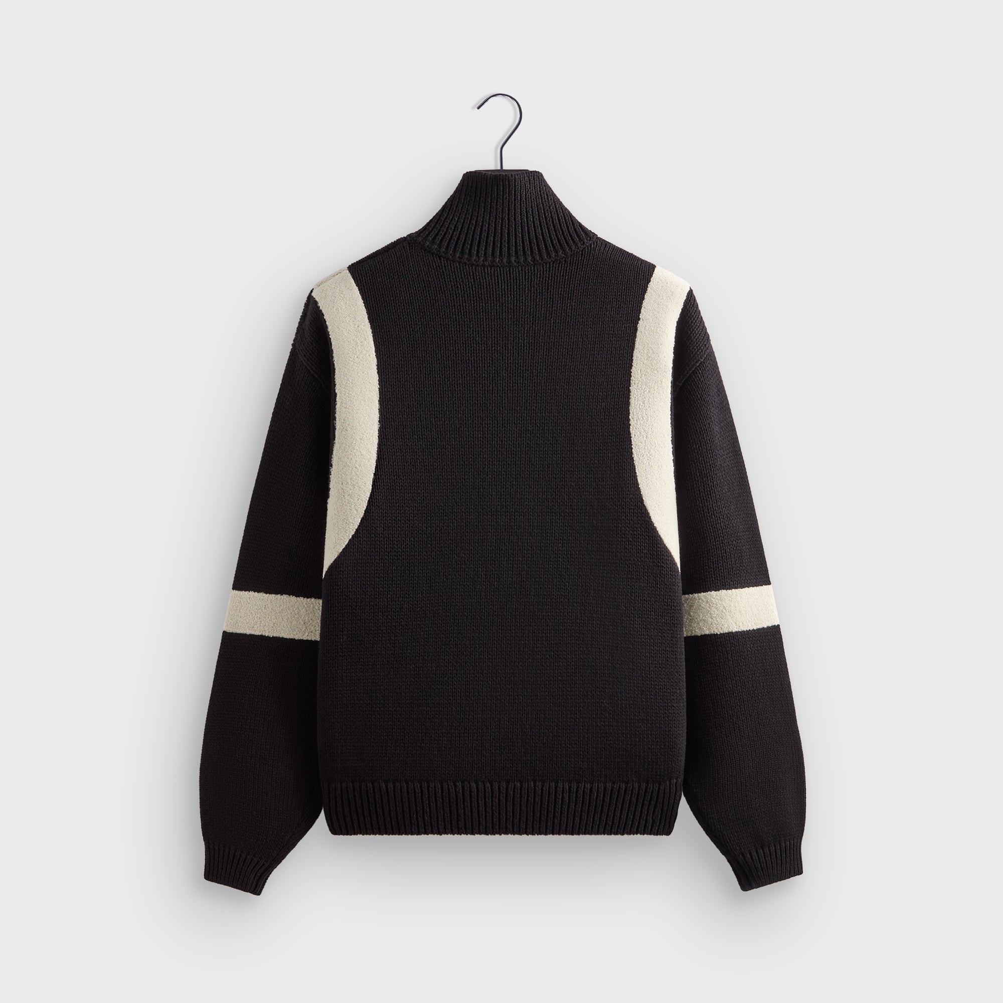 Kith Racer Quarter Zip Wyona Sweater - Black – Kith Europe