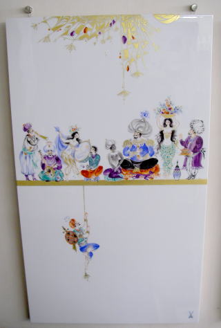 ユーロクラシクス｜マイセン 大型陶板画 プラーク