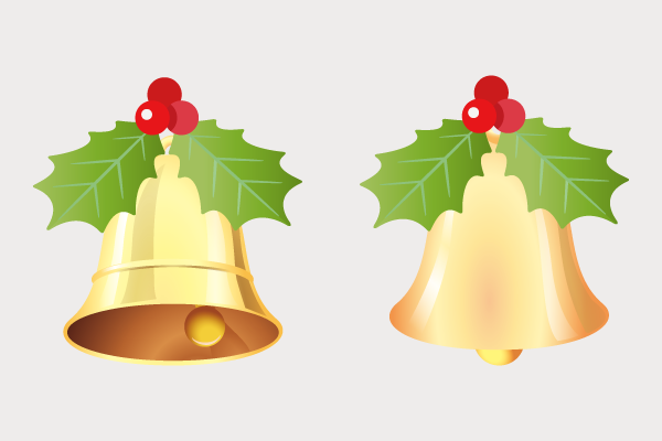 ヒイラギの葉付きクリスマスベル – EVENTs Design