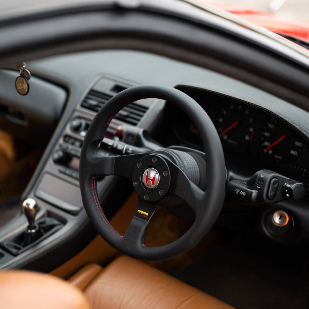 MOMO Tuner Steering Wheel & Honda NSX-R Horn Button & Hub Adapter Boss