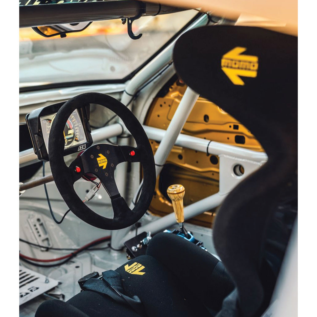 MOMO Mod. 80 Steering Wheel - Black Leather Black Spokes 350mm